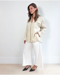 Cirkular - Pre-Loved - Bondi Born Sand Linen Shirt