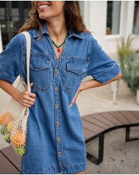 Ceres Life - Sammy Denim Shirt Dress