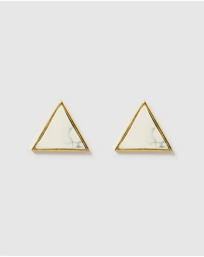 Miz Casa and Co - Geometric Triangle Earrings