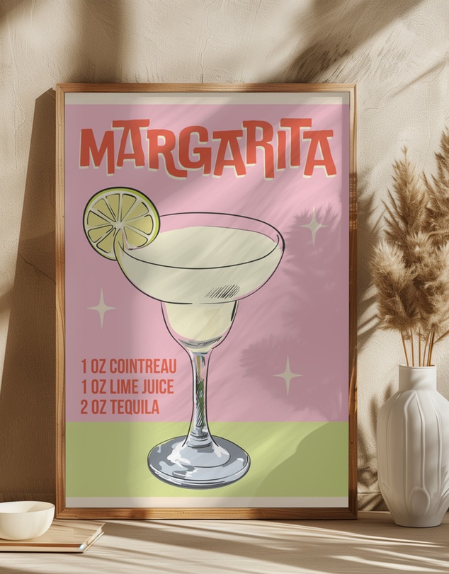 Olive et Oriel - Margarita Cocktail by Wallchart Art Studio Art Print