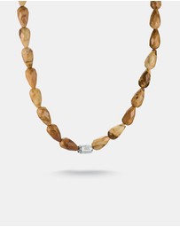THOMAS SABO - THOMAS SABO Elyndra Necklace with Yellow Jasper Beads