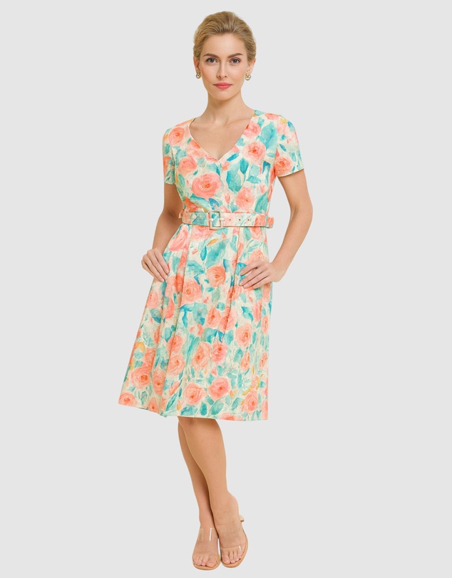 Pink Ruby - Spring Racer A-Line Dress