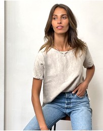 CAMIXA - Teena Linen T-shirt Top