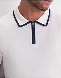 Sportscraft - Brookes 1/4 Zip Knit Polo