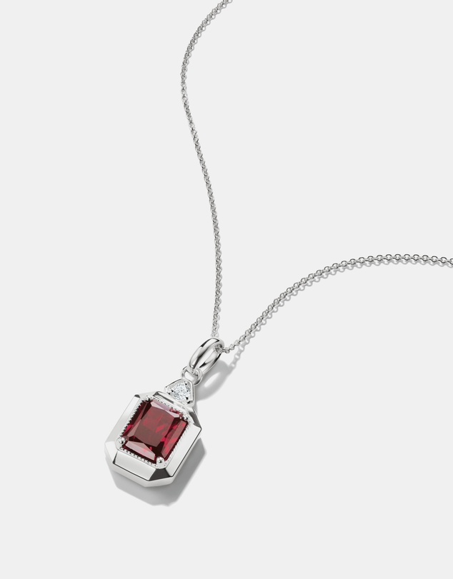 THOMAS SABO - THOMAS SABO Necklace with Red Octagon Zirconia Pendant