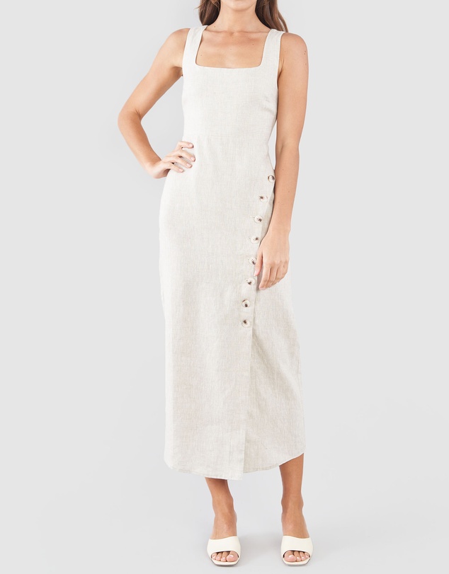 Amelius - Imari Linen Midi Dress