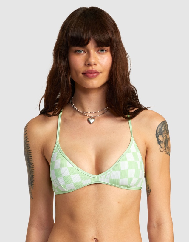 RVCA - Peace Yang Cross Back Bikini Top For Women