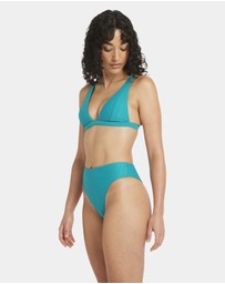 RVCA - Womens Pucker High Rise Bikini Bottom