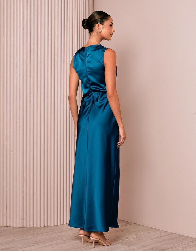 Azzurielle - Darsha Blouson Maxi Dress