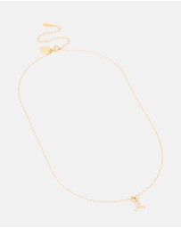 Lovisa - Waterproof Gold Plated Stainless Steel Cubic Zirconia Gemini Zodiac Sign Necklace