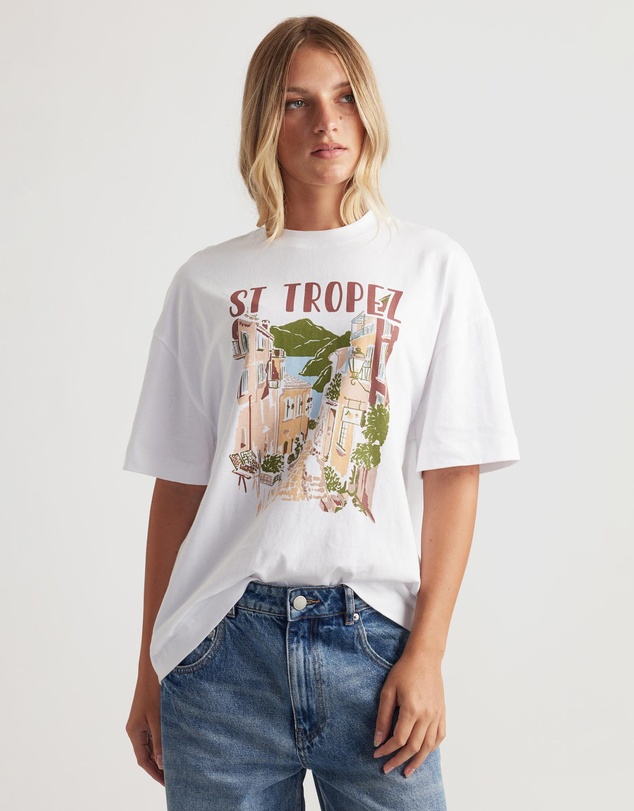 Decjuba - St Tropez Print Tee