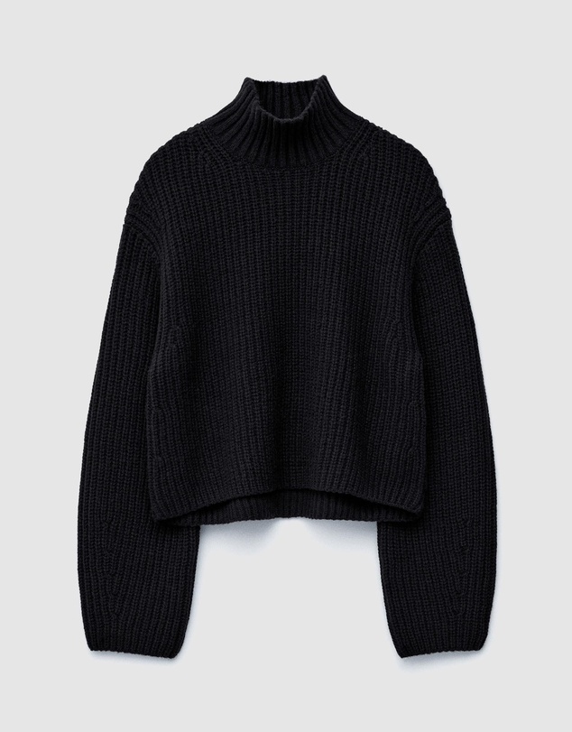 & Other Stories - Cropped Turtleneck Jumper