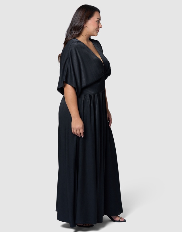 Sunday In The City - Black Noise Maxi Dress
