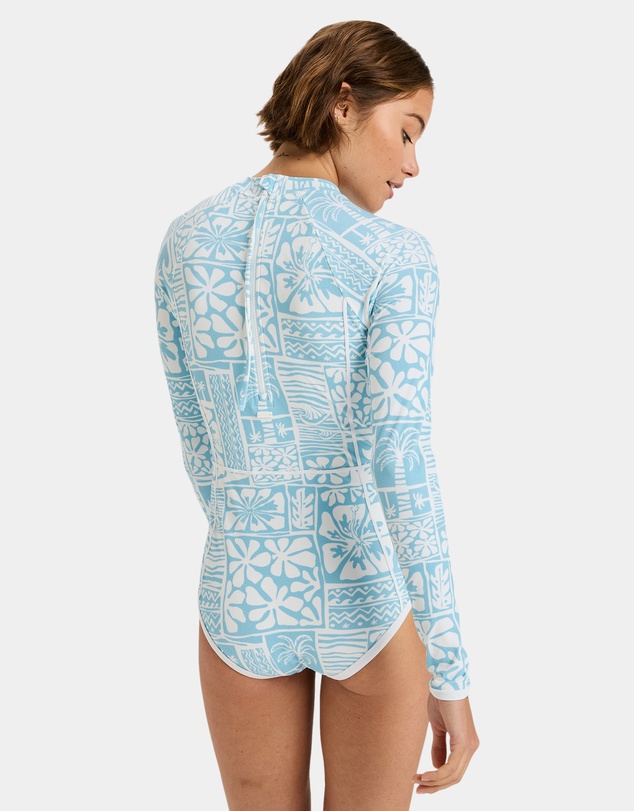 Roxy - Womens Flowers Wave Long Sleeve Onesie Rash Vest