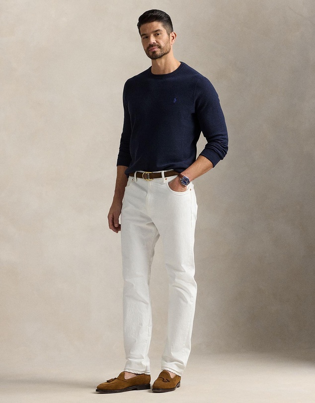 Polo Ralph Lauren - Mesh-Knit Cotton Crewneck Sweater