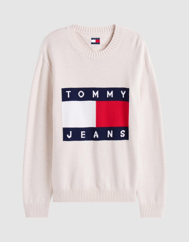 Tommy Jeans - Regular Melange Flag Sweater