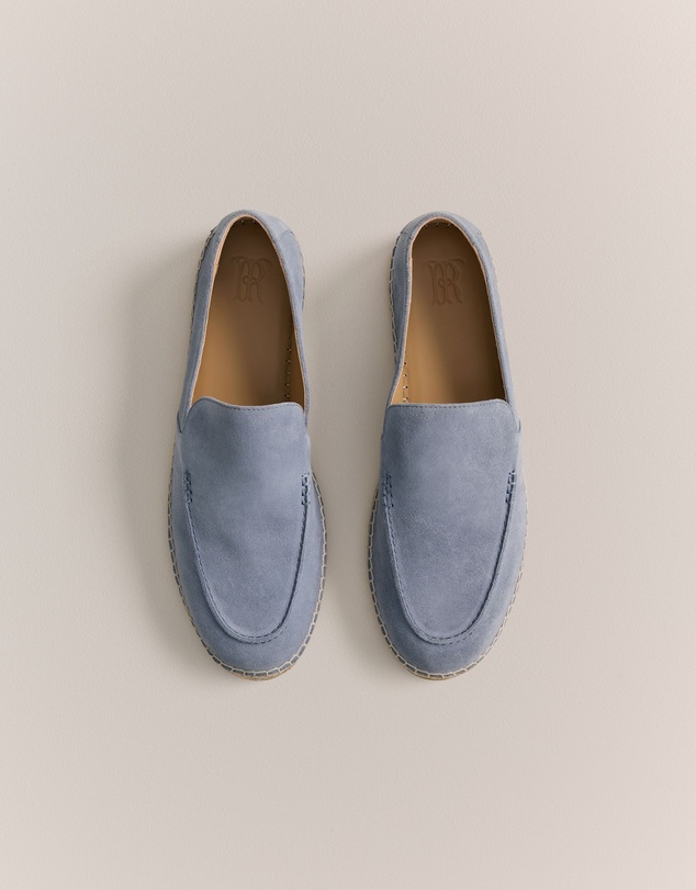 Trenery - Lyro Suede Espadrille in Mineralblue