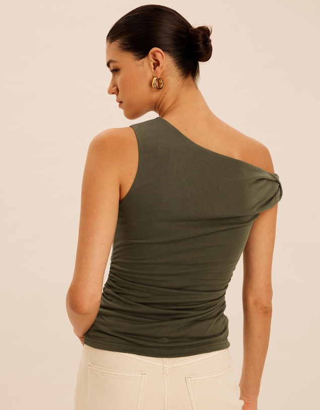 AERE - Cupro Off Shoulder Top