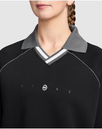 Nike - Sportswear Phoenix Fleece Graphics Polo Top