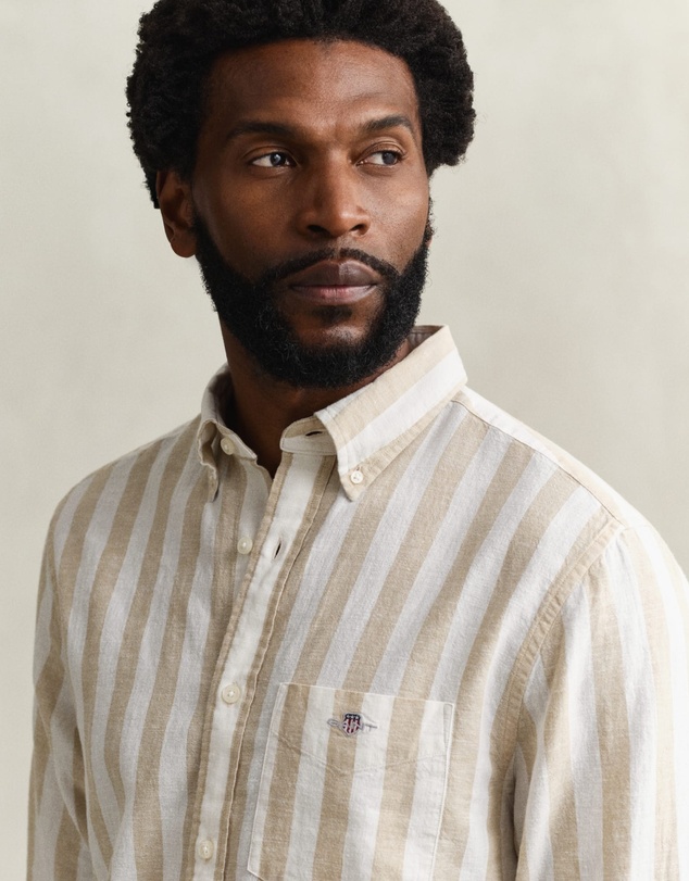Gant - Cotton Linen Stripe Shirt