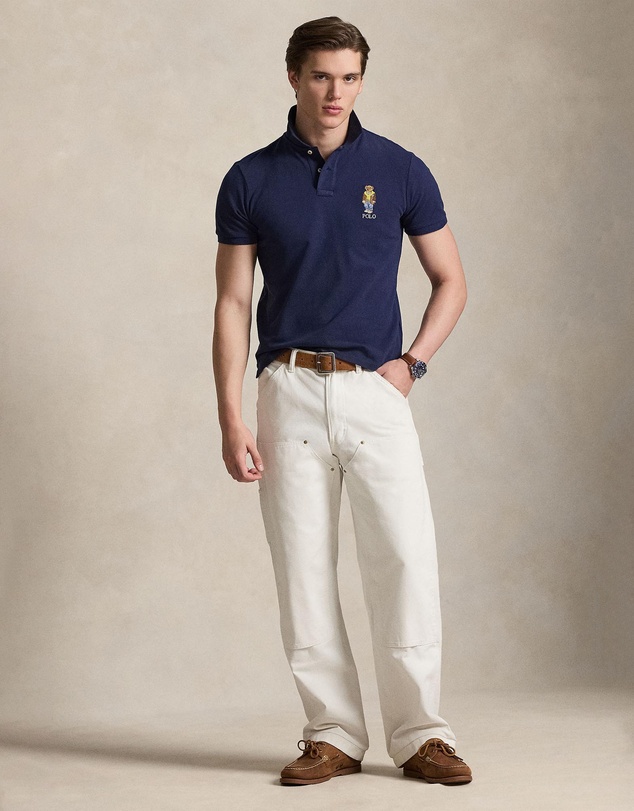 Polo Ralph Lauren - Custom Slim Polo Bear Mesh Polo Shirt