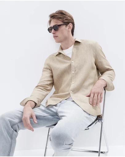UNISON - Linen Regular Fit Shirt