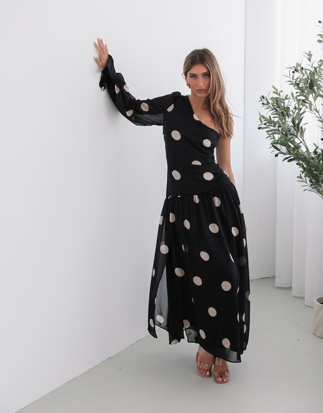 Esther & Co - Serenella Dress - Black Spot