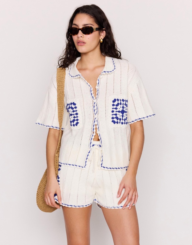 MINKPINK - Avalon Crochet Shirt