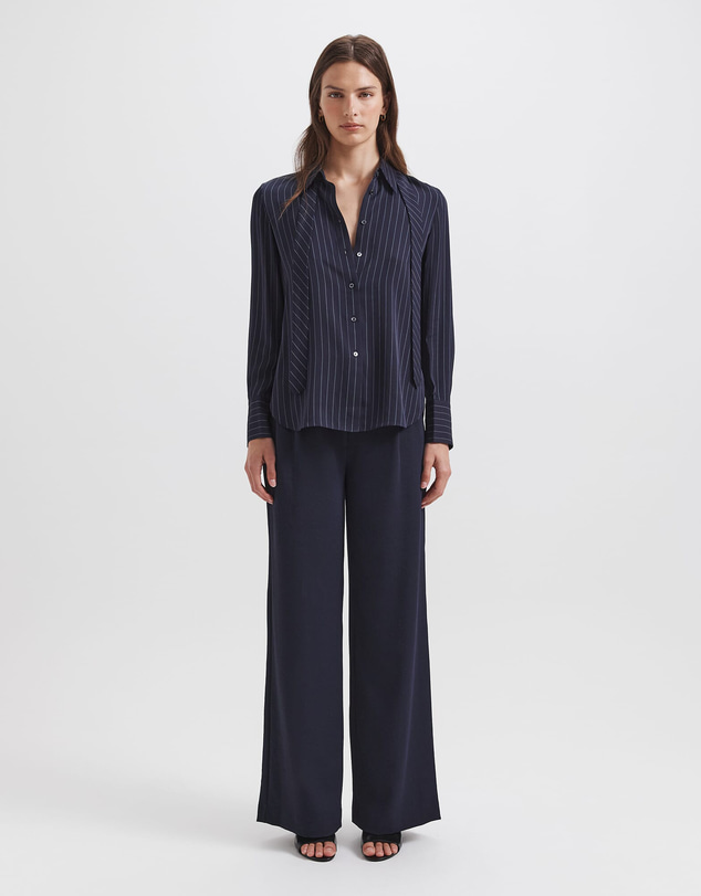 SABA - Polly Pinstripe Silk Shirt