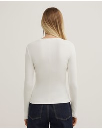 Witchery - Crew Rib Long Sleeve Top