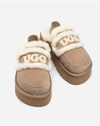 Ozwear Connection Uggs - Ugg Violet Matelassé Shearling Platform Slipper (Detachable Feature)