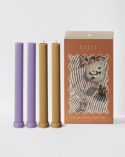 Column Pillar Candle Party Set