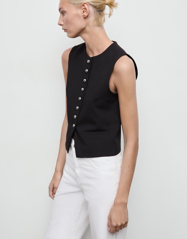 M.N.G - Suit Waistcoat With Buttons