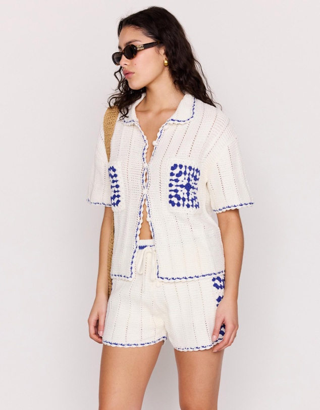 MINKPINK - Avalon Crochet Shirt