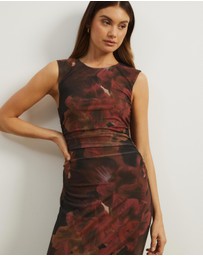 Atmos&Here - Priya Sleeveless Mesh Maxi Dress