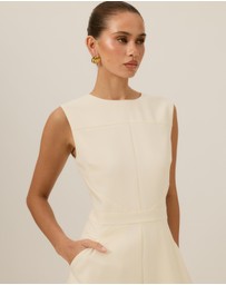 Tussah - Nora Suiting A-Line Midi Dress