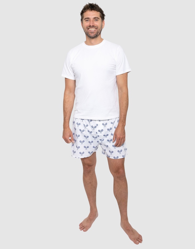 Sant And Abel - Men's Tennis Navy Boxer Shorts