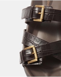 & Other Stories - Cross-Strap Leather Sandals