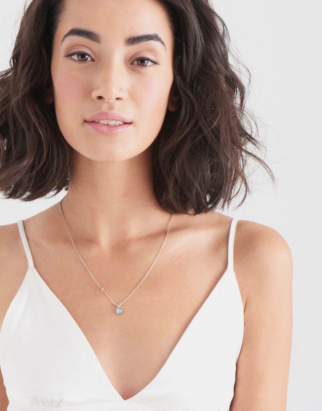 Ania Haie - Ania Haie Turquoise Pendant Necklace - Silver