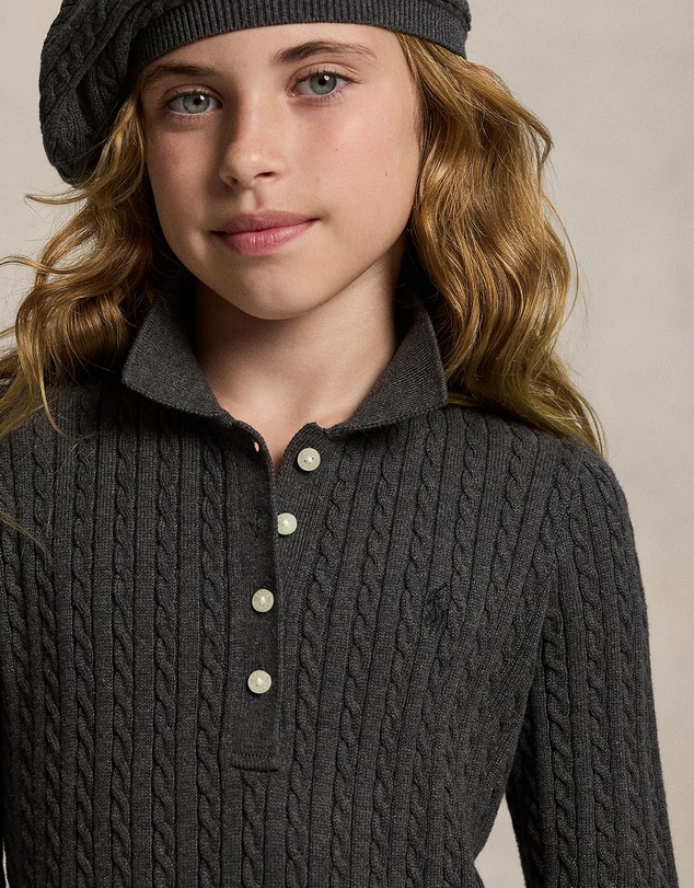 Polo Ralph Lauren - Mini-Cable Polo Sweater Dress - Teens