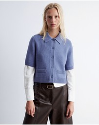 & Other Stories - Short Sleeve Merino-Blend Cardigan