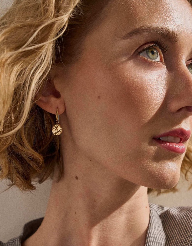 Skagen - Moderne Stak Gold-Tone Earring
