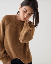 Forcast - Meg Crew Neck Rib Knit Jumper