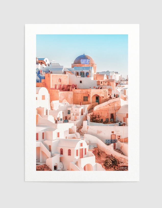 Olive et Oriel - Santorini Sunsets I Art Print