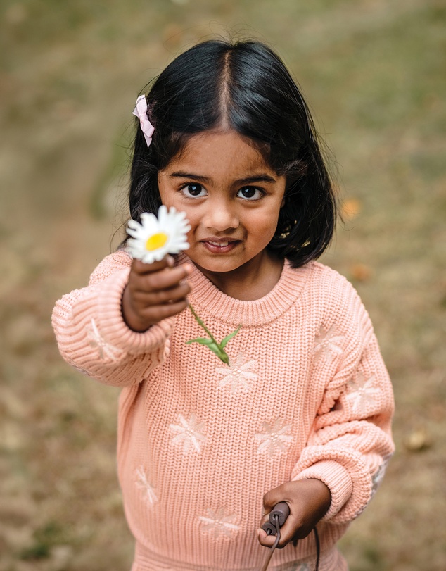 Kynd Baby - Embroidered Knit Jumper in Pearl