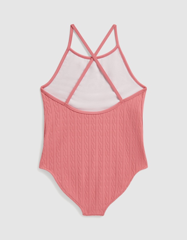 Polo Ralph Lauren - Mini-Cable Jacquard One-Piece Swimsuit - Kids