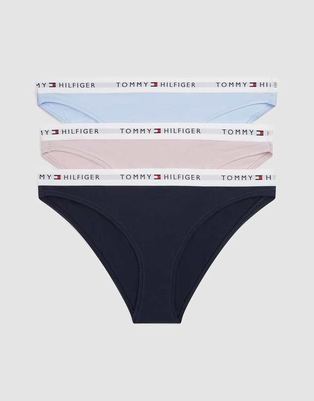 Tommy Hilfiger - 3-Pack Logo Waistband Stretch Cotton Briefs