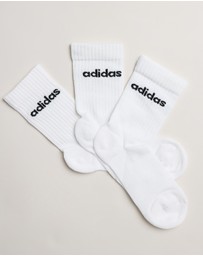 adidas Performance - 3-Pack Linear Crew Socks - Kids