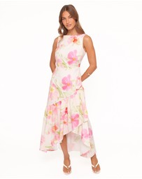 Petal & Pup - Zula Maxi Dress - Pink Garden Floral