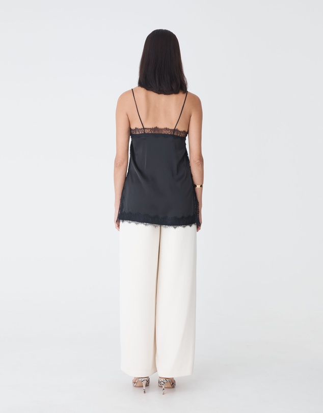 Forcast - Cleo Lace Trim Satin Camisole